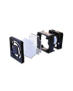 Schraubenlose Lüftermontage